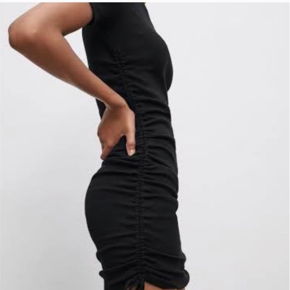 Zara Ruched Ribbed Dress A17 - Picture 11 of 11